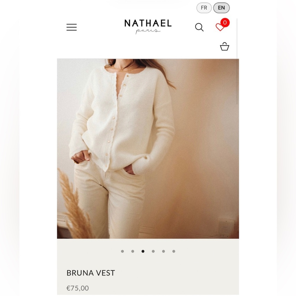 Nathael Paris Scallop Cardiagan